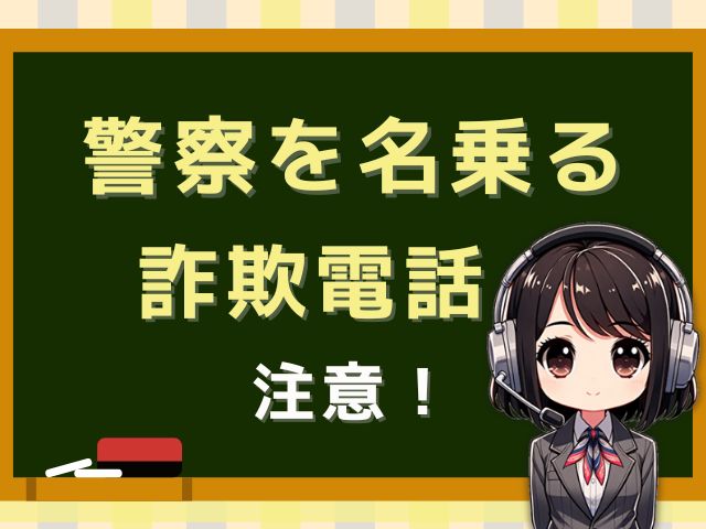 08042955772【偽警察官／出頭要請】は詐欺電話です。